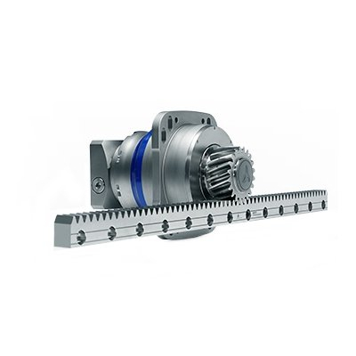 alpha Value Linear System with NPR planetary gearhead, pinion and rack