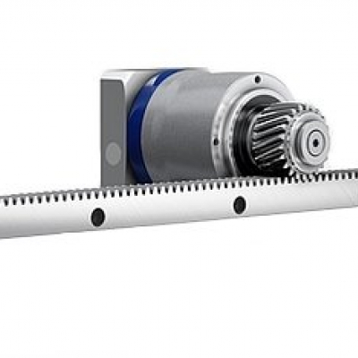 alpha Value Linear System with NP planetary gearhead, pinion and rack