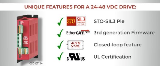 The new CSD ET S4 Stepping Motor Drive